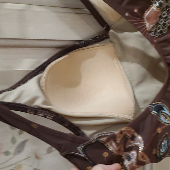 Swimsuit/Skirt cover up 2 piece set one piece suit - Picture 10 of 15